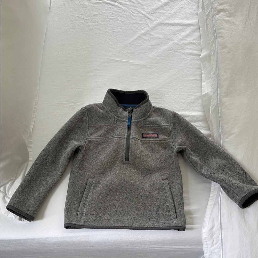 Children's Vineyard Vines Heather Gray Fleece Pullover